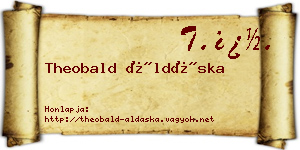 Theobald Áldáska névjegykártya